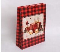 Christmas gift bag 210G White Card Paper Bag Sprinkled With Colorful Powder, Size 44X31X12Cm SYLH-A 4322025