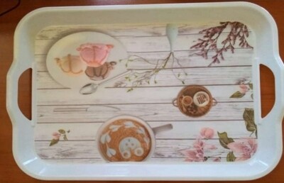 Oasis melamine serving tray PRINTED 43x32cm #TO-02