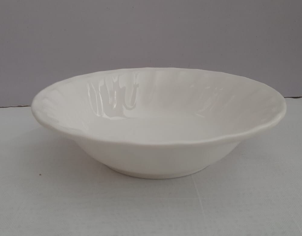 Melamine plain white bowl 7&quot; #B0-02