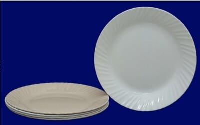 Melamine plain white plate P0-12 10"