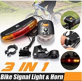 3 In 1 Bike Signal Light & Horn XC-408