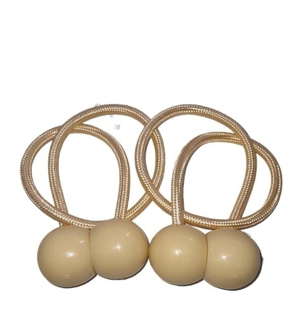 Magnetic curtain tie brown. per pair