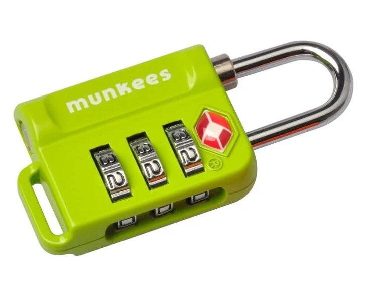 Munkees 3610 High Quality TSA Approved Combination Travel Lock #3610 114.25 GREEN