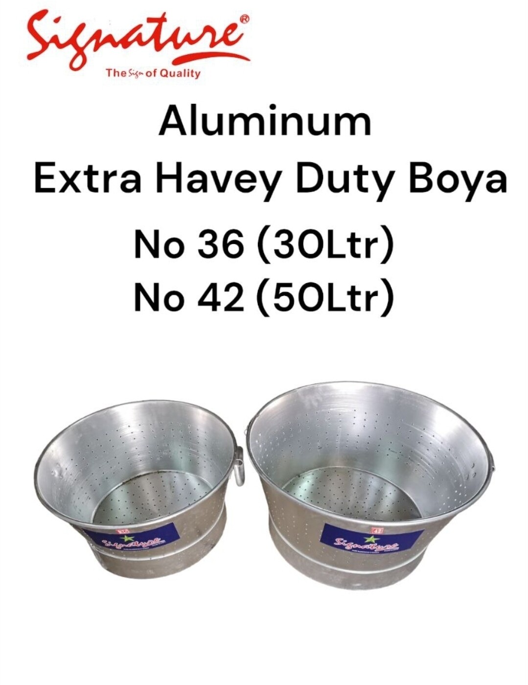 Signature 2pcs aluminium boya (30L & 50L)