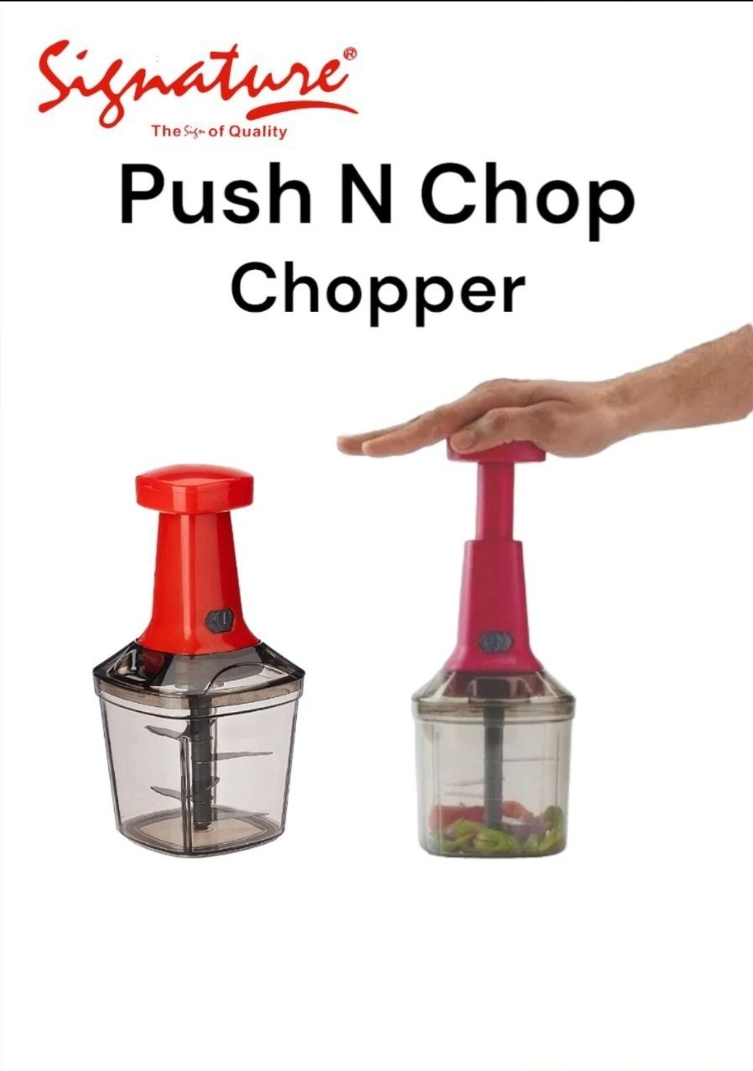Signature Push N Chop Chopper