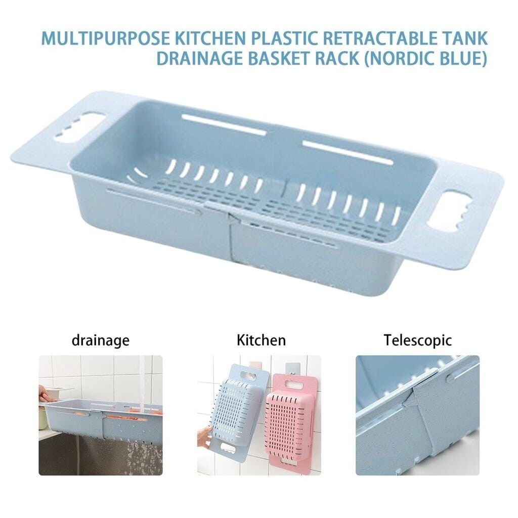 Expandable/ adjustable sink wash & drain tray. Expands to size 48cmx19cmx8cm