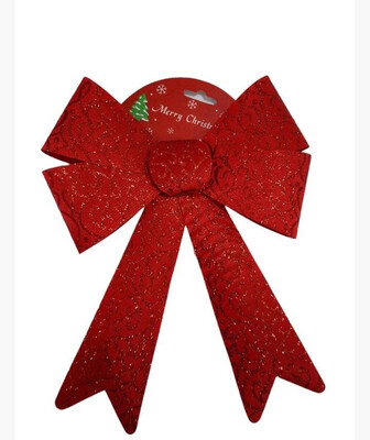 Christmas Red Shinny Bow #SYHDJA-322273