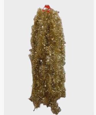 Christmas Tinsels Gold with with stars 11cm*9cm #162215