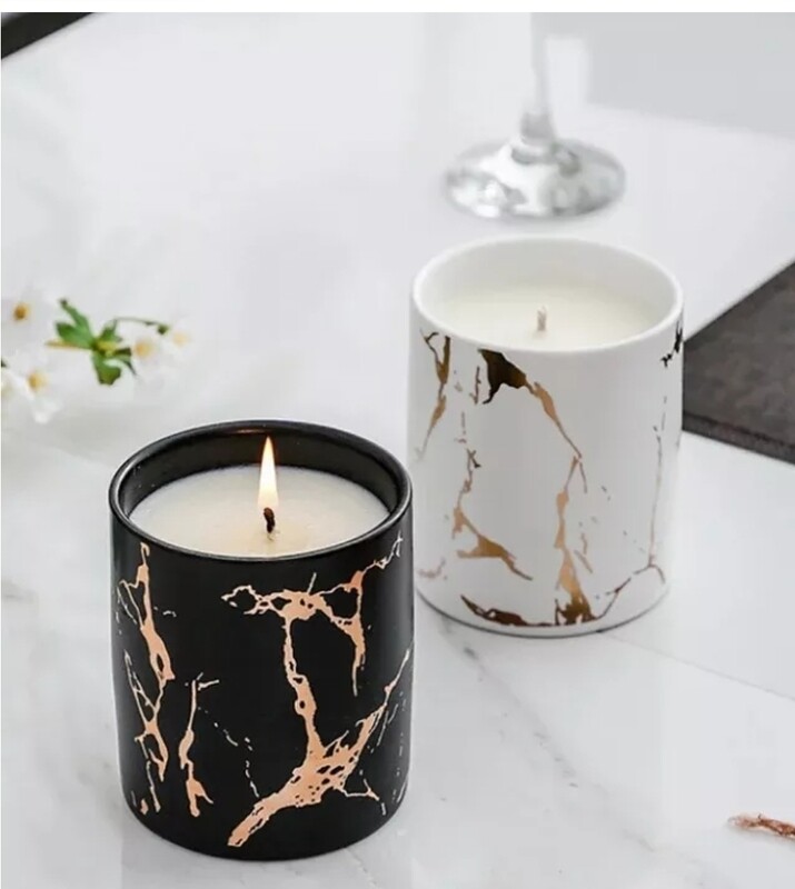 Scented Candle - Nordic Design, Blackberry &amp; Bay Scent, 250g, 9.8x8cm