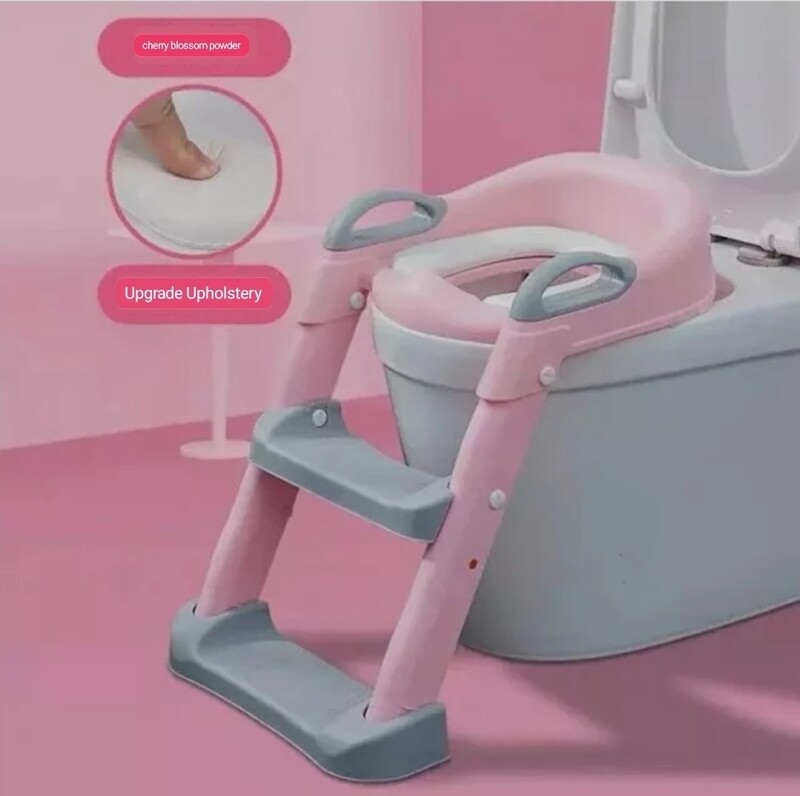 Foldable Baby Toilet Seat. 3 in 1 toilet trainer seat PINK
