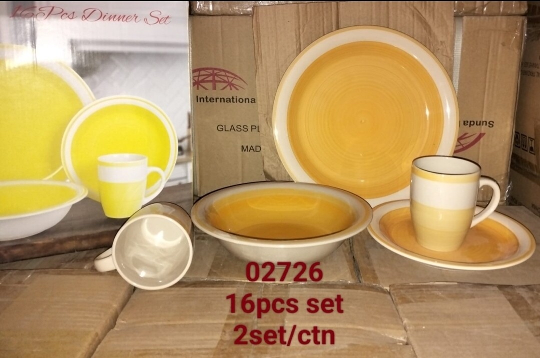 Sundabest 16pcs dinner set Hand Paint
