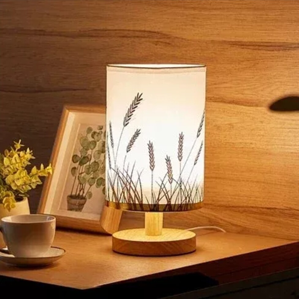 Nordic Style LED Bedside Lamp Desk Lamp Warm Light USB Charging Night Light Lamp for Bedroom 260x130mm designA