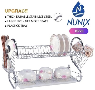 Nunix DR25 2 layer stainless steel dish rack