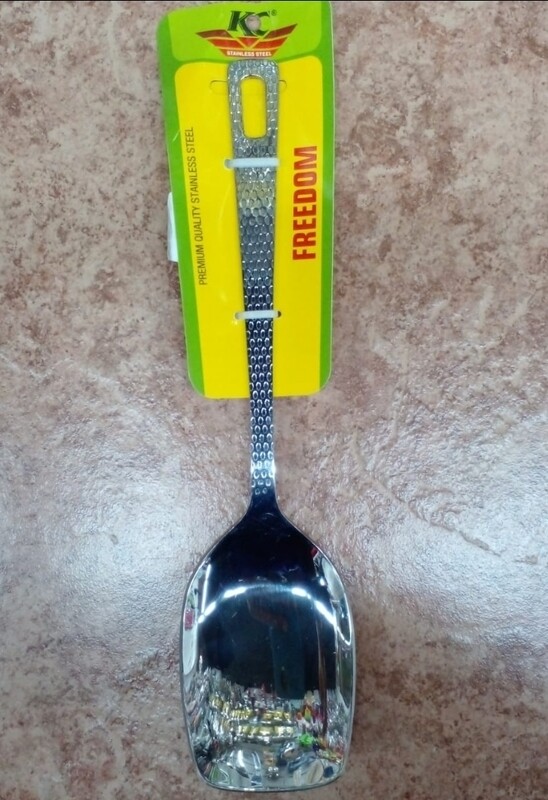 Freedom hammerd steel serving spoon multipurpose