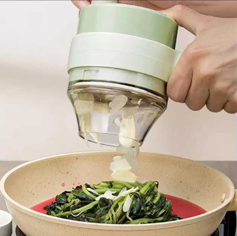 MADOLIN 4-in-1 Portable Electric Vegetable Cutter Set - Elevate Your Culinary Experience