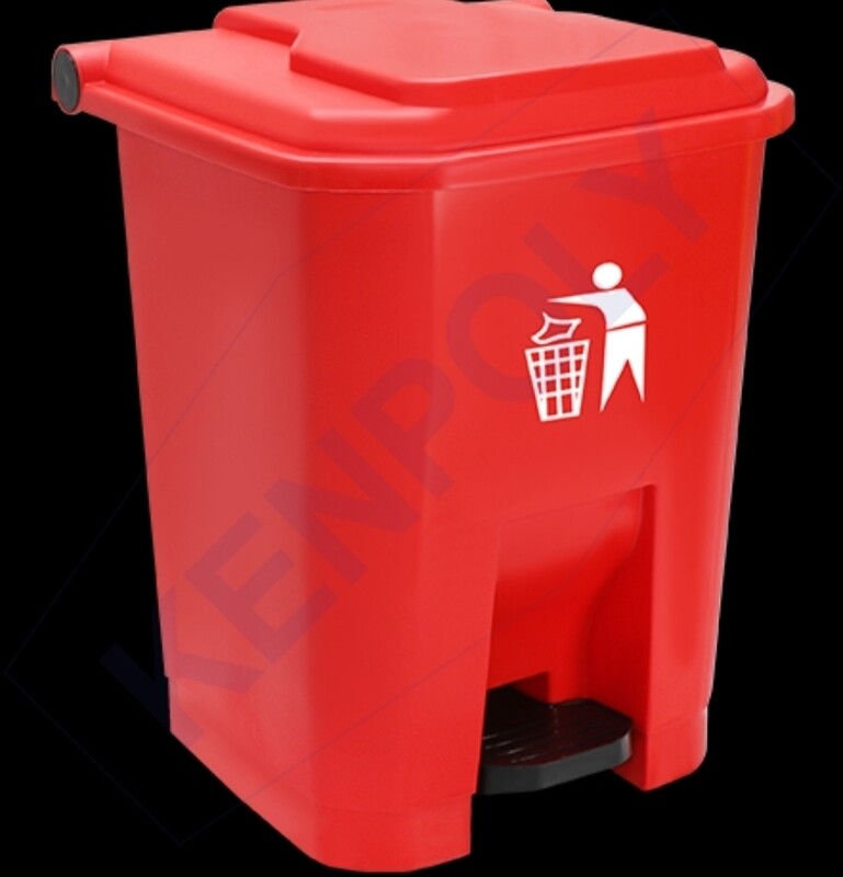 Kenpoly pedal bin 30L RED