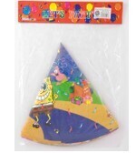 Party Hat Cone Type-003 24Cm 6Pcs/Pkt 'JF-003