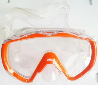Diving mask PC lens/PC frame/PVC face mask and strap W-TM33 Color red or blue