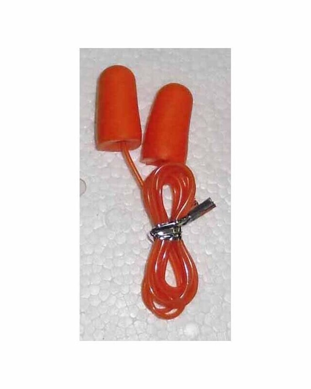 Earplugs with cord PU foam in polybag 5F2