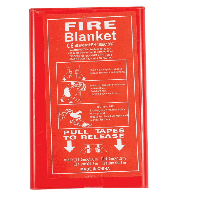 Fire blanket red box 4FTX4FT