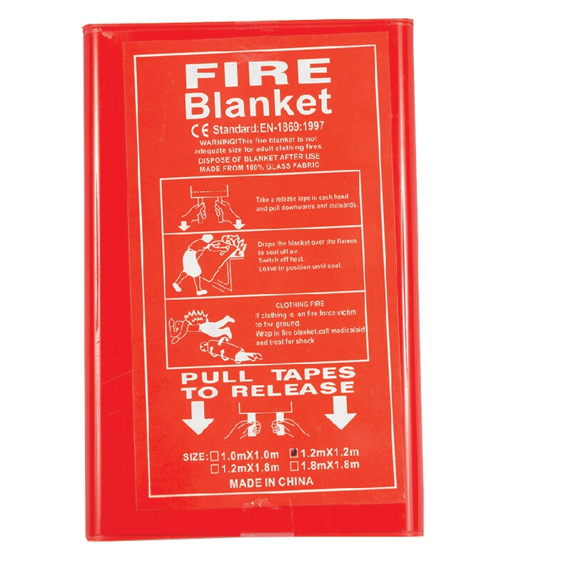 Fire blanket red box 4FTX4FT