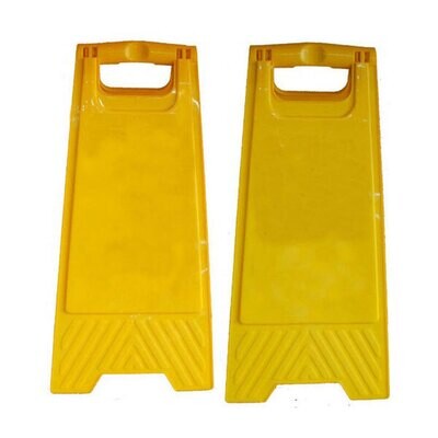 Caution Foldable safety sign Yellow and plain 2X1