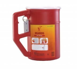 IKAROS line thrower red body with handle 3.3KGS without rocket   346000