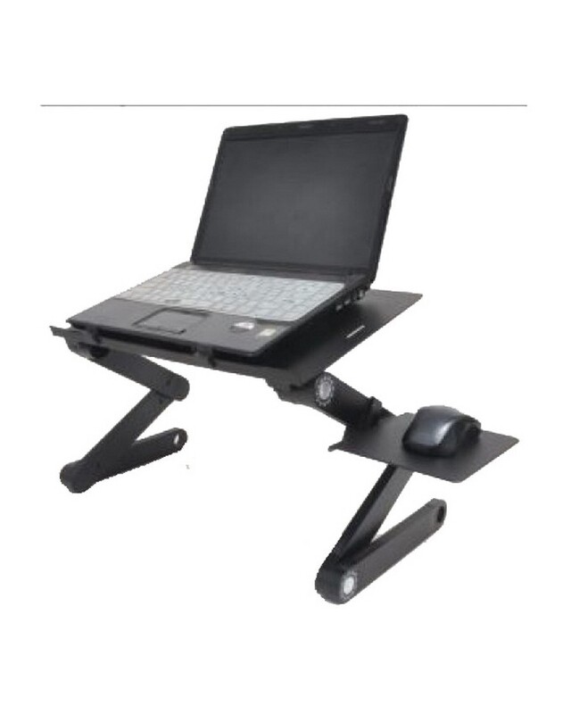 Aluminium alloy folding laptop desk, for use on bed, table, carpet, meadow, outdoor YL-803