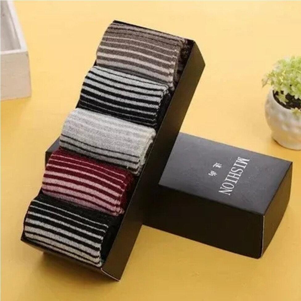 Gift set 5 pairs happy socks in gift box STRIPES One can choose one colour
