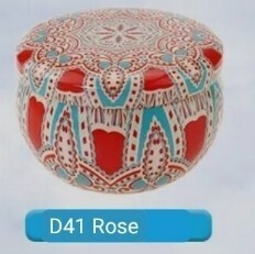 Valentine scented Candles Oriental pot scented candle 80gm ROSE D41