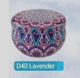 Valentine scented Candles Oriental pot scented candle 80gm Lavender D40