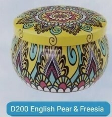 Oriental pot scented candle 80gm English pear &amp; freesia D200