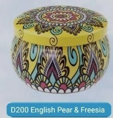 Oriental pot scented candle 80gm English pear & freesia D200