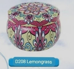 Oriental pot scented candle 80gm LEMONGRASS D208