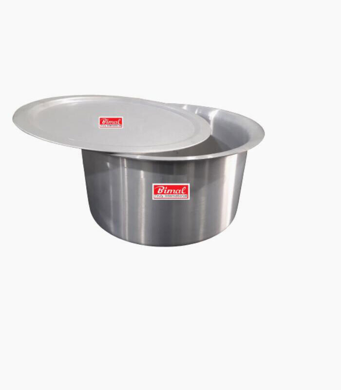 Bimal Aluminium pot Topes + Lid No.50 - 102Ltr. Bimal heavy duty sufuria 102L