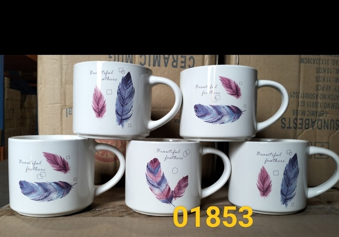 Sundabest 01853 printed mugs 6pcs