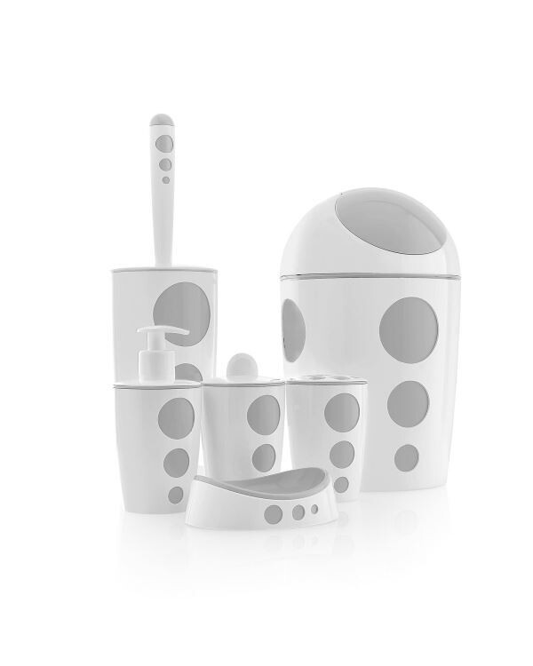 Flora Punto bathroom set SET 6 PCS F378 GREY