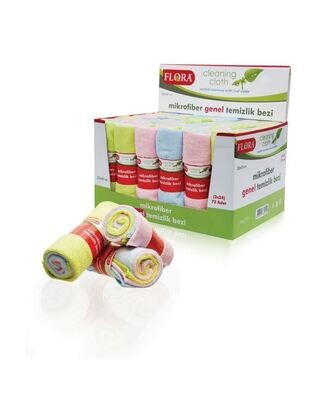 Flora Microfiber Cleaning Cloth 3pcs F225 Kitchen Towels - Versatile and Efficient Cleaning