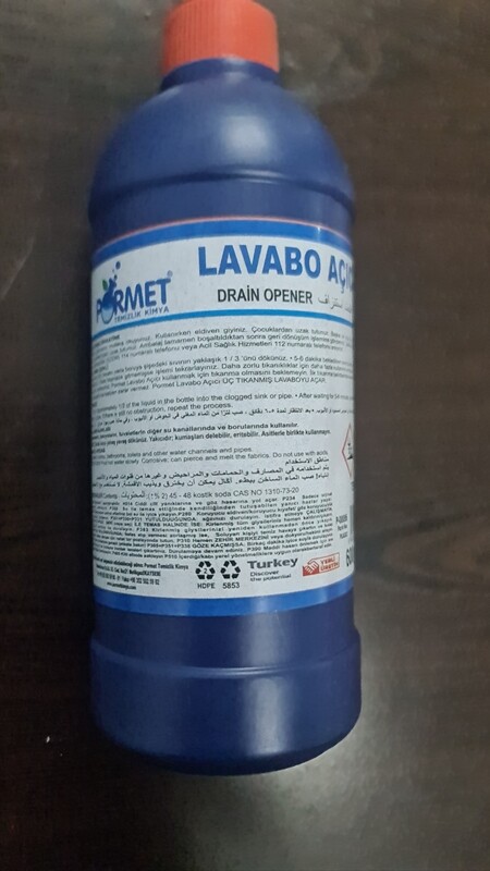 Pormet Drain Opener and Unblocker - 600ml (Made in Turkey)