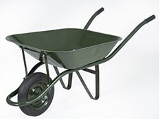 Kifaru Jungle Green Wheelbarrow Strong Wheels
