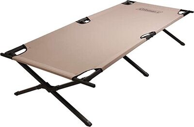 Coleman Trailhead II Cot Camping Bed with Inflatable Sleeping Pad - Elevate Your Camping Comfort