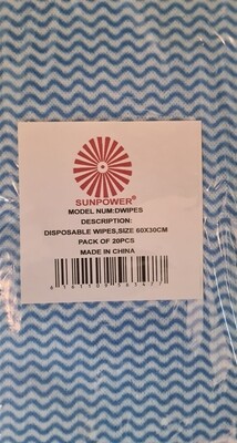Luxury Disposable wipes SIZE 60X30CM 20pcs pack DWIPES