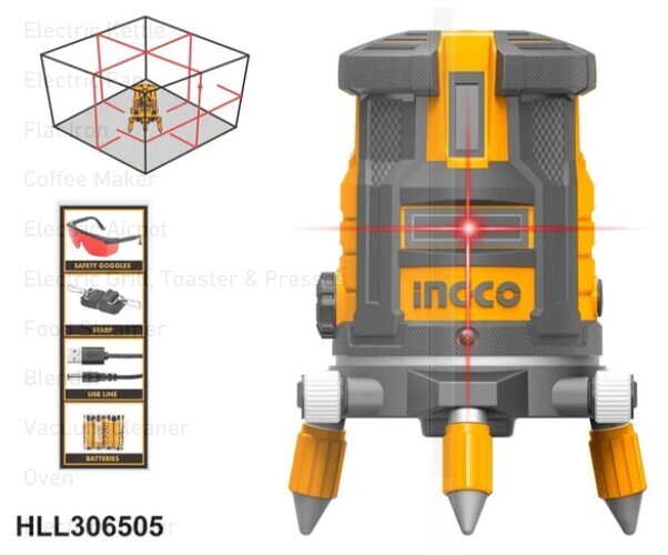 Ingco Self-leveling line laser(Red laser beams) HLL306505