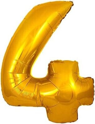 BK Foil balloon 30" (76cm) no. 4 GOLD