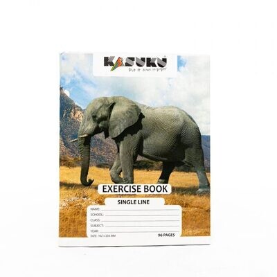 Kasuku Crownbird Exercise Book A5 96 Pages SQR/L - 6PCS Wholesale Pack