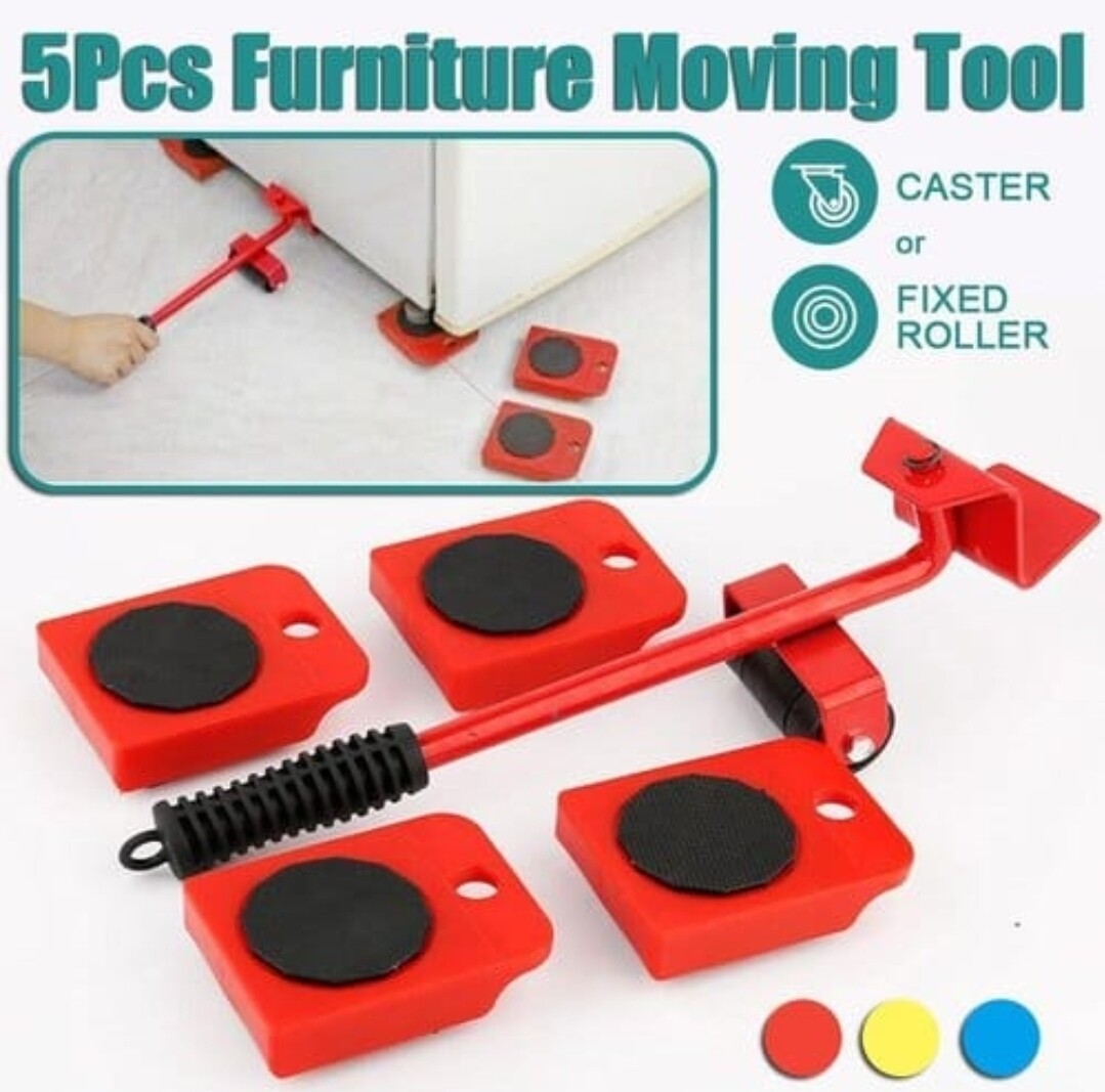 Furniture lifter. 5PCS Heavy Furniture Lifter Moving and Lifting with Wheels Mover Sliders Kit 200kg Home Moving System