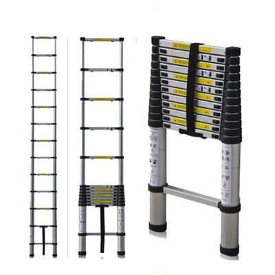 Sunpower Aluminium Telescopic Collapsible Ladder Heavy Duty 3,8m height 150Kg DLT212B