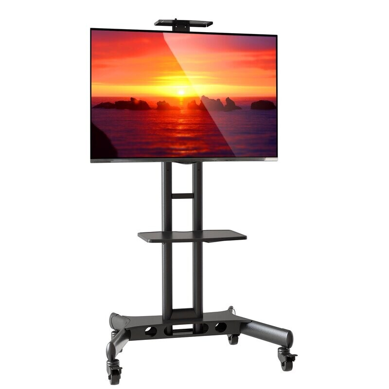 Rolling Free standing TV mount with wheels &amp; DVD stand ML5075