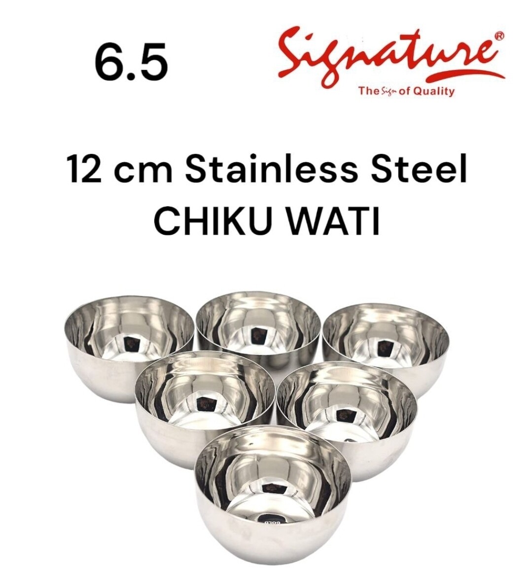Signature 12cm stainless steel deep bowl chiku wati