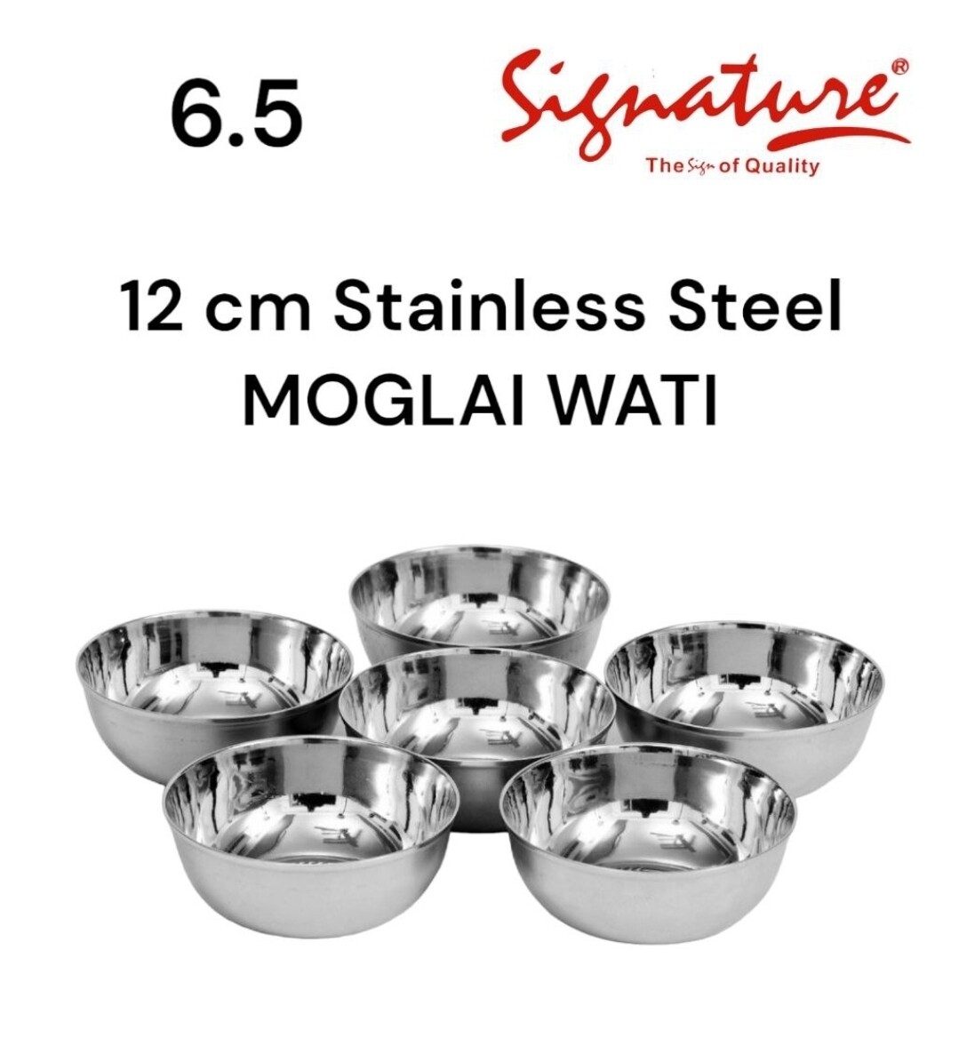 Signature 12cm stainless steel bowl moglai wati